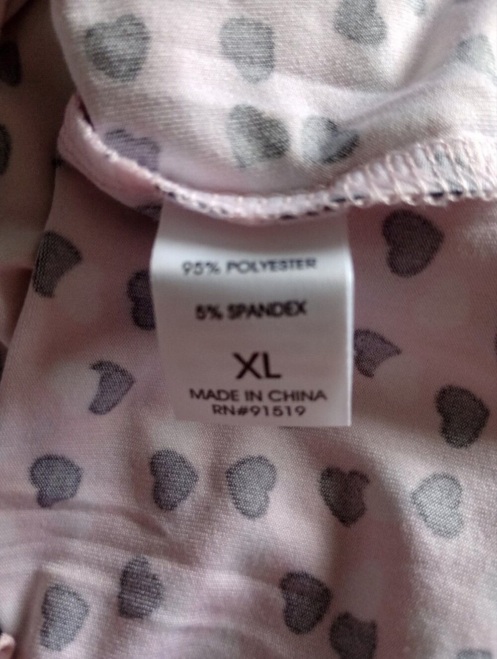 Echo Sleepwear Pink Heart-Print Button-Front Nightshirt Size XL - Picture 8 of 8